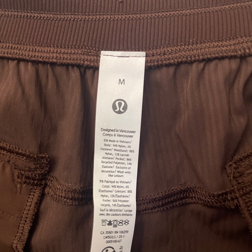 lululemon Relaxed Fit Dance Studio Mid Rise Cargo Pants M Lava Cake Brown - Picture 5 of 9